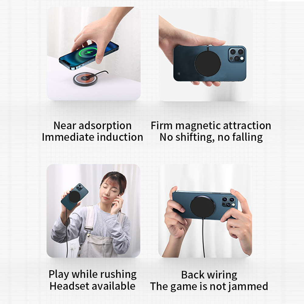 Abnehmbares 2-in-1 Auto-Magnetladegerät