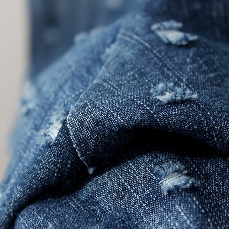 Guadalupe : Bedruckter Rock aus Denim mit hoher Taille