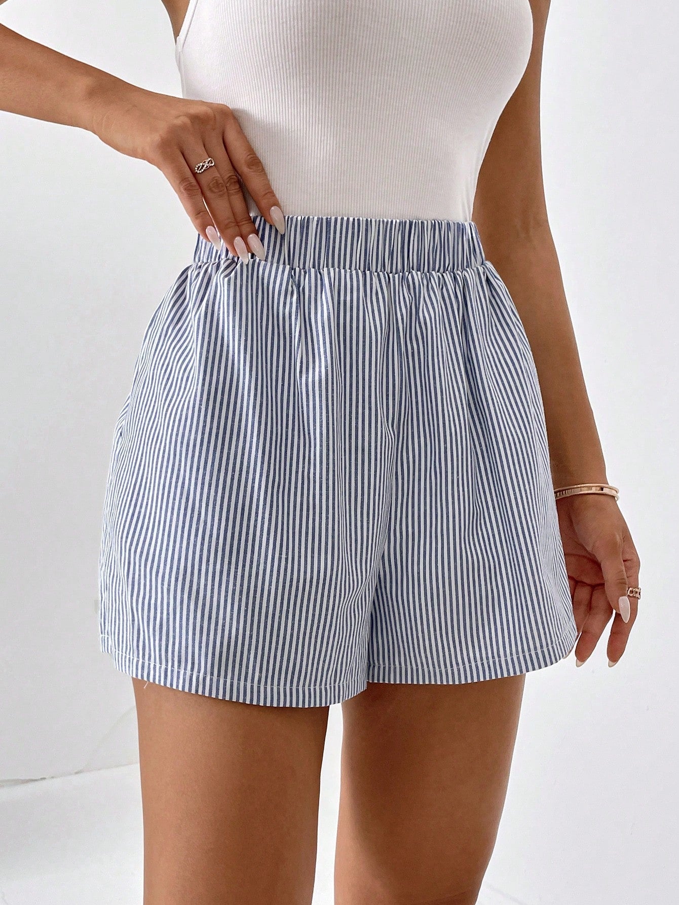 Blythe - Modische gestreifte Sommer-Lässig-Shorts für Frauen