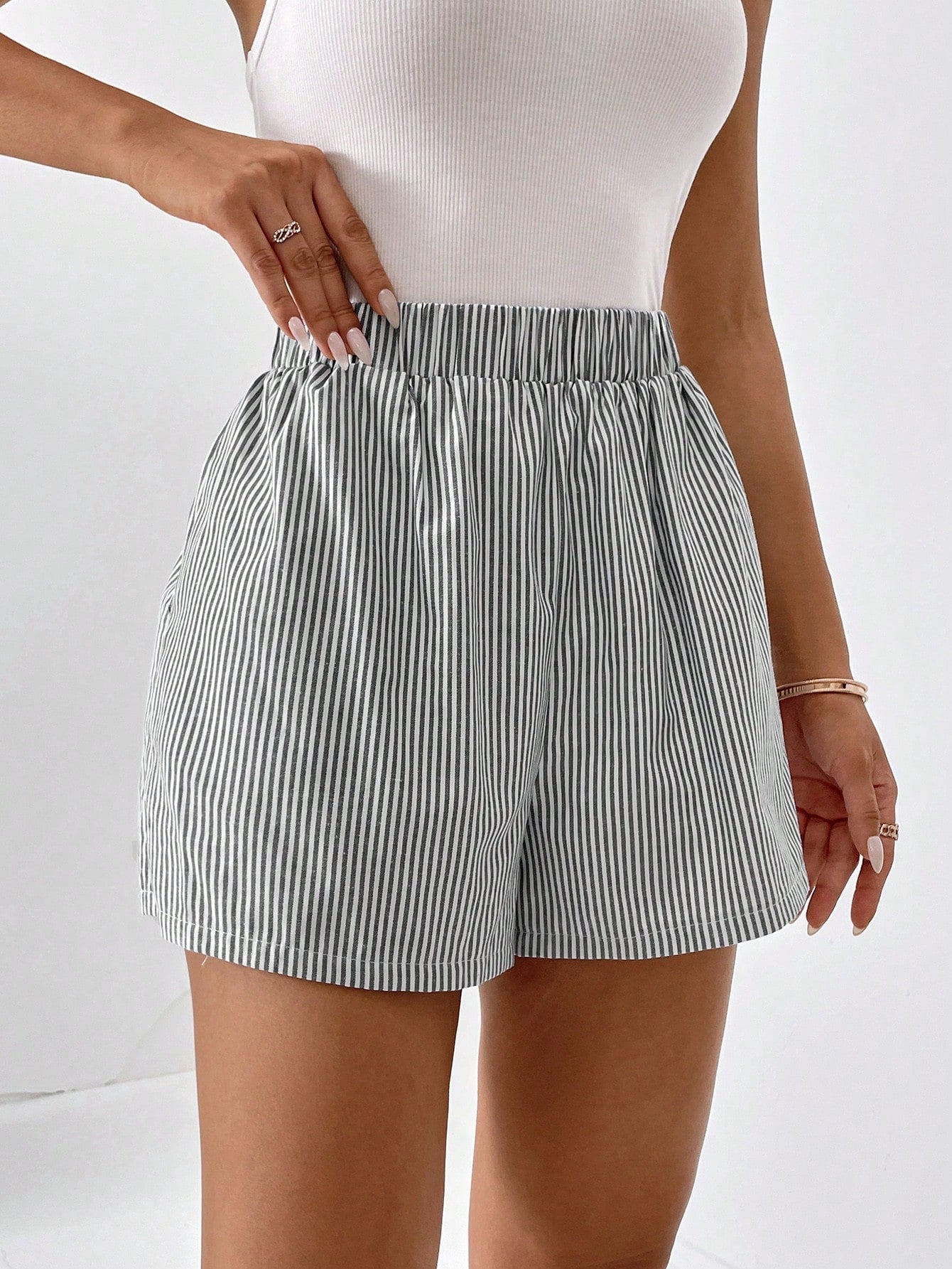 Blythe - Modische gestreifte Sommer-Lässig-Shorts für Frauen
