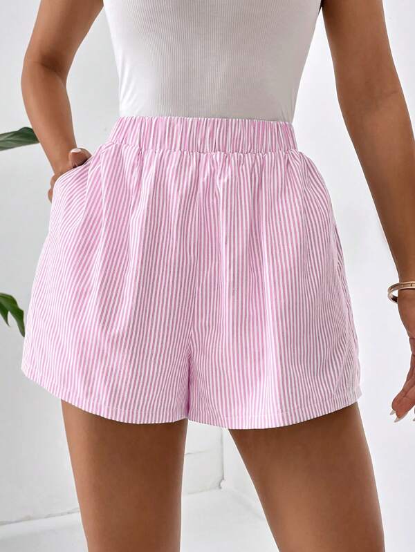 Blythe - Modische gestreifte Sommer-Lässig-Shorts für Frauen