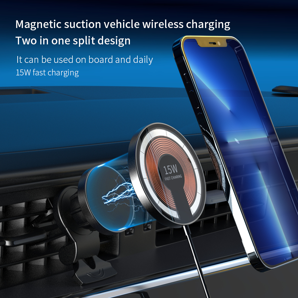 Abnehmbares 2-in-1 Auto-Magnetladegerät