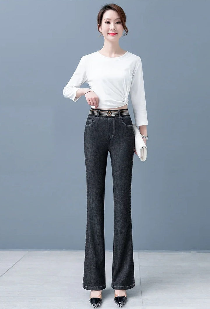 Stylische Nora Jeans mit hoher Taille für eine schmeichelhafte Passform