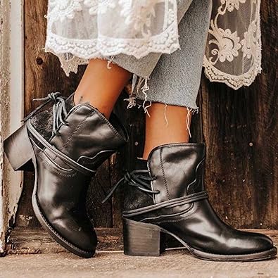 Damen Jahrgang Dirndl Schuhe | Stiefeletten