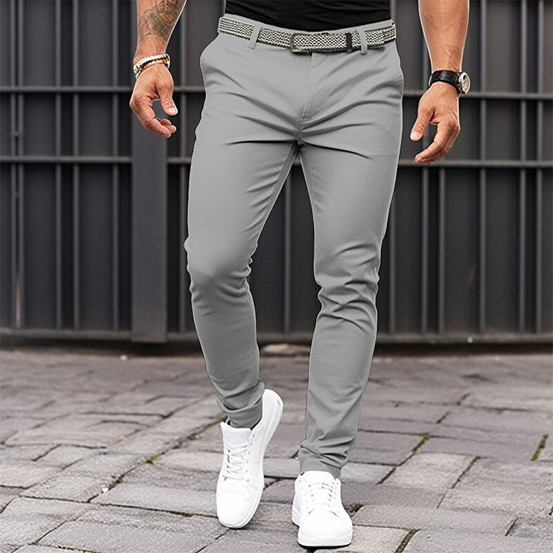 Maddyx | Herren-Skinny-Jeans mit Reißverschluss, Taschen und unifarben