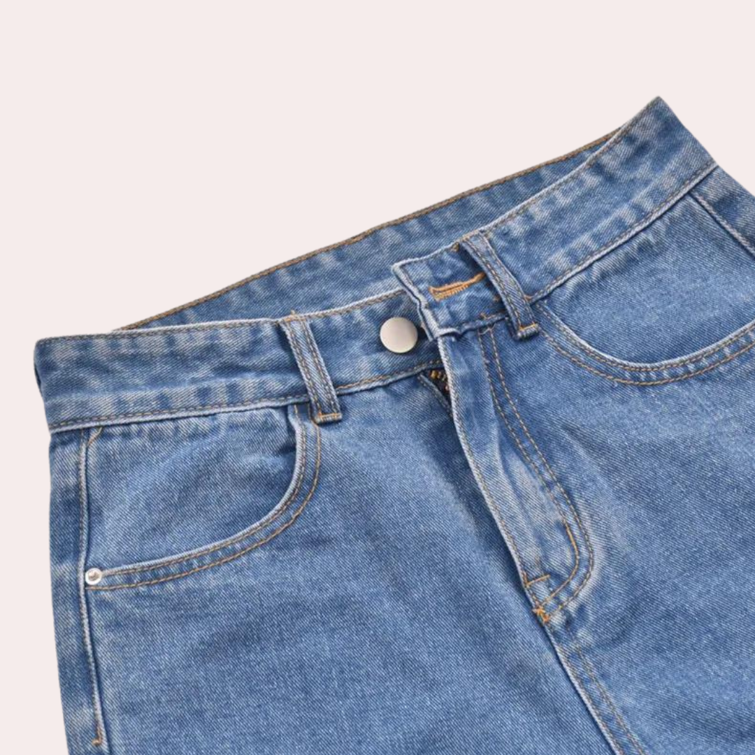 Dora - Stylische Shorts mit hoher Taille für Frauen