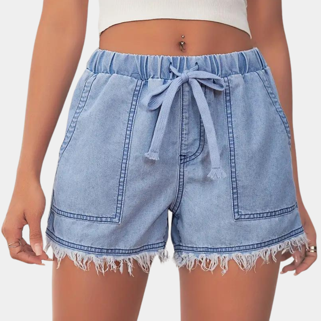 Elegante Damen-Shorts mit Golfsaum und komfortablem Kordelzug von Rosalba