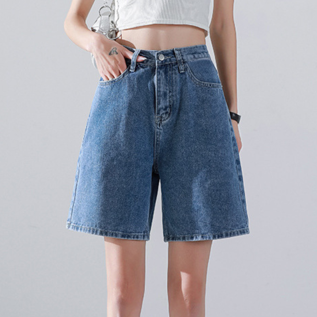 Liesel - Modische Damen Denim Shorts in trendigem Schnitt