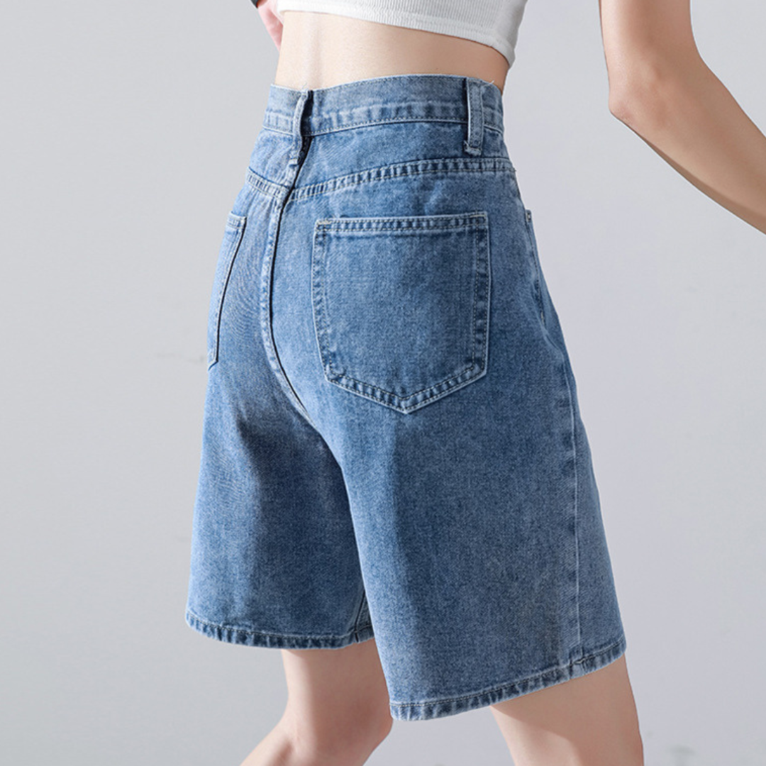 Liesel - Modische Damen Denim Shorts in trendigem Schnitt