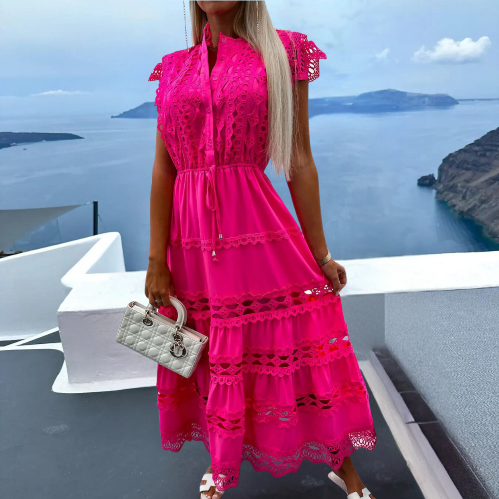 Antonina - Elegantes langes Spitzenkleid mit zauberhaftem Flair