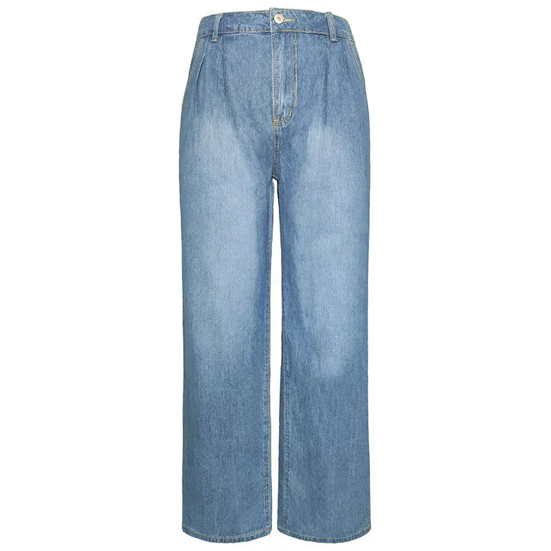 Stylische, weite Jeans - lässiger blauer Denim - ideal für jeden Tag
