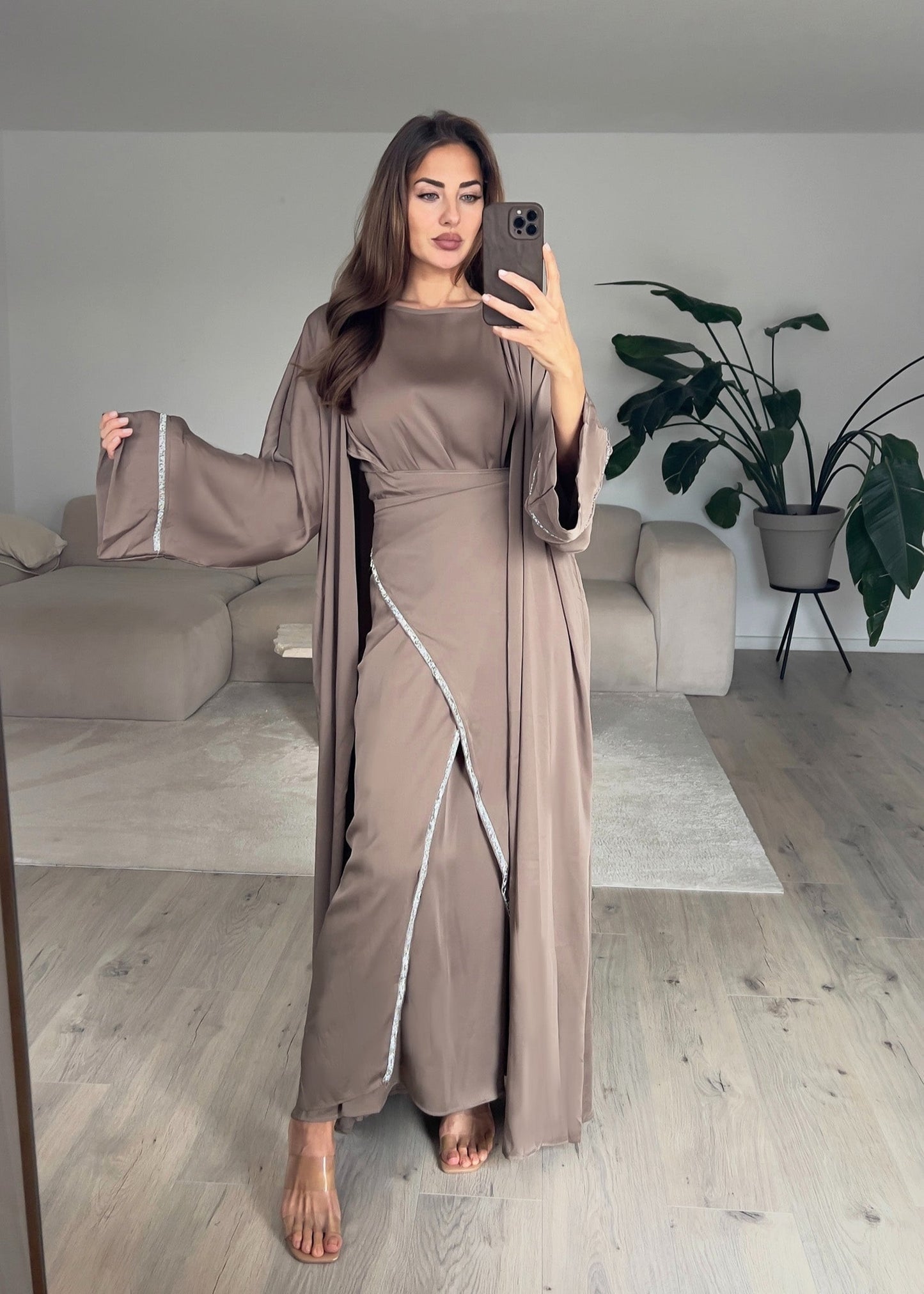 Zweiteiliges Kaftankleid