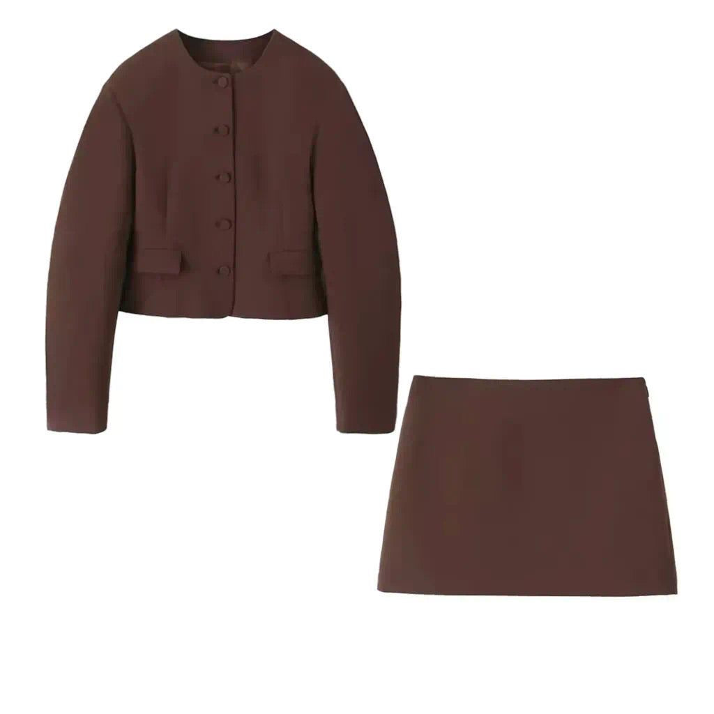 Adelina | Stilvolles Mokka-Set für Damen