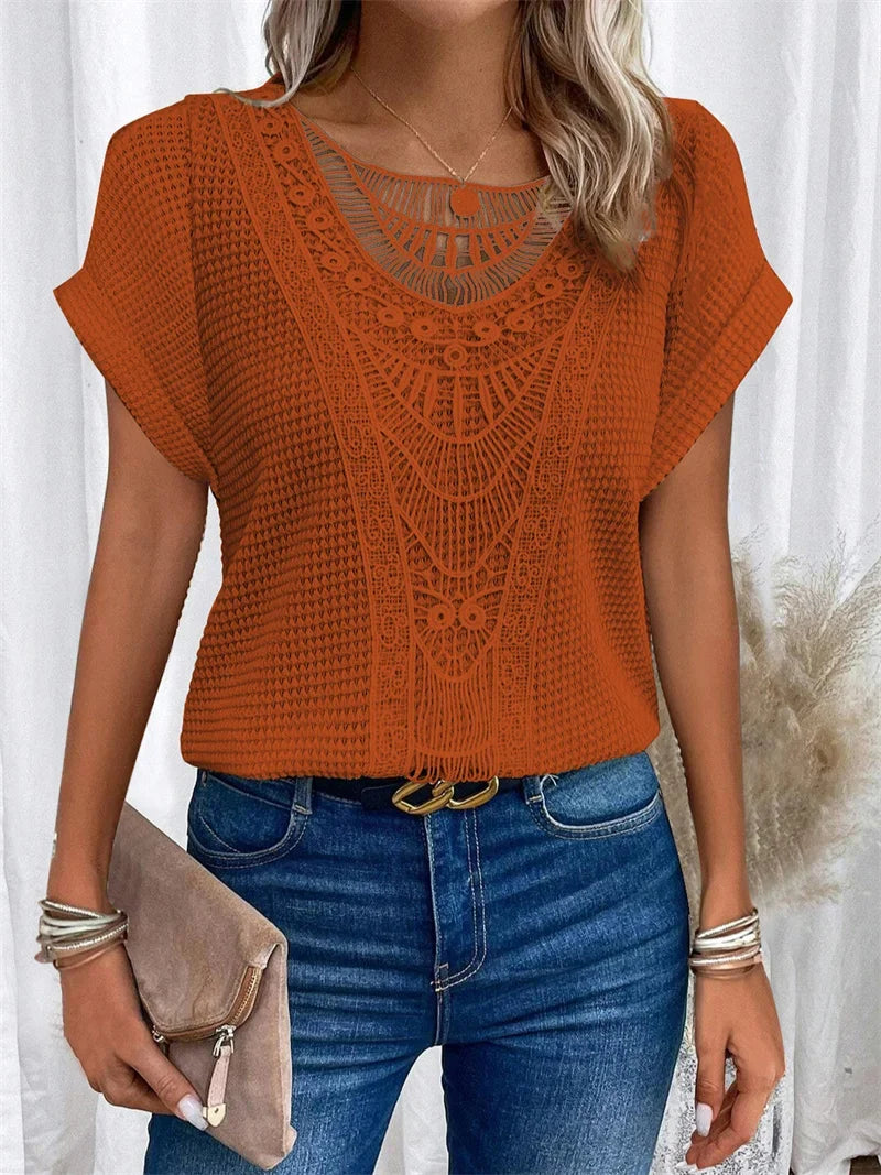 Elegante Bluse im Ibiza-Stil