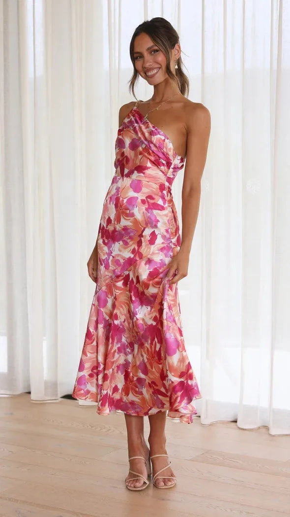 Elegantes Kleid mit Blumenmuster