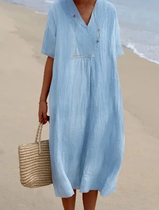 Cotton Linen Oversized Dress