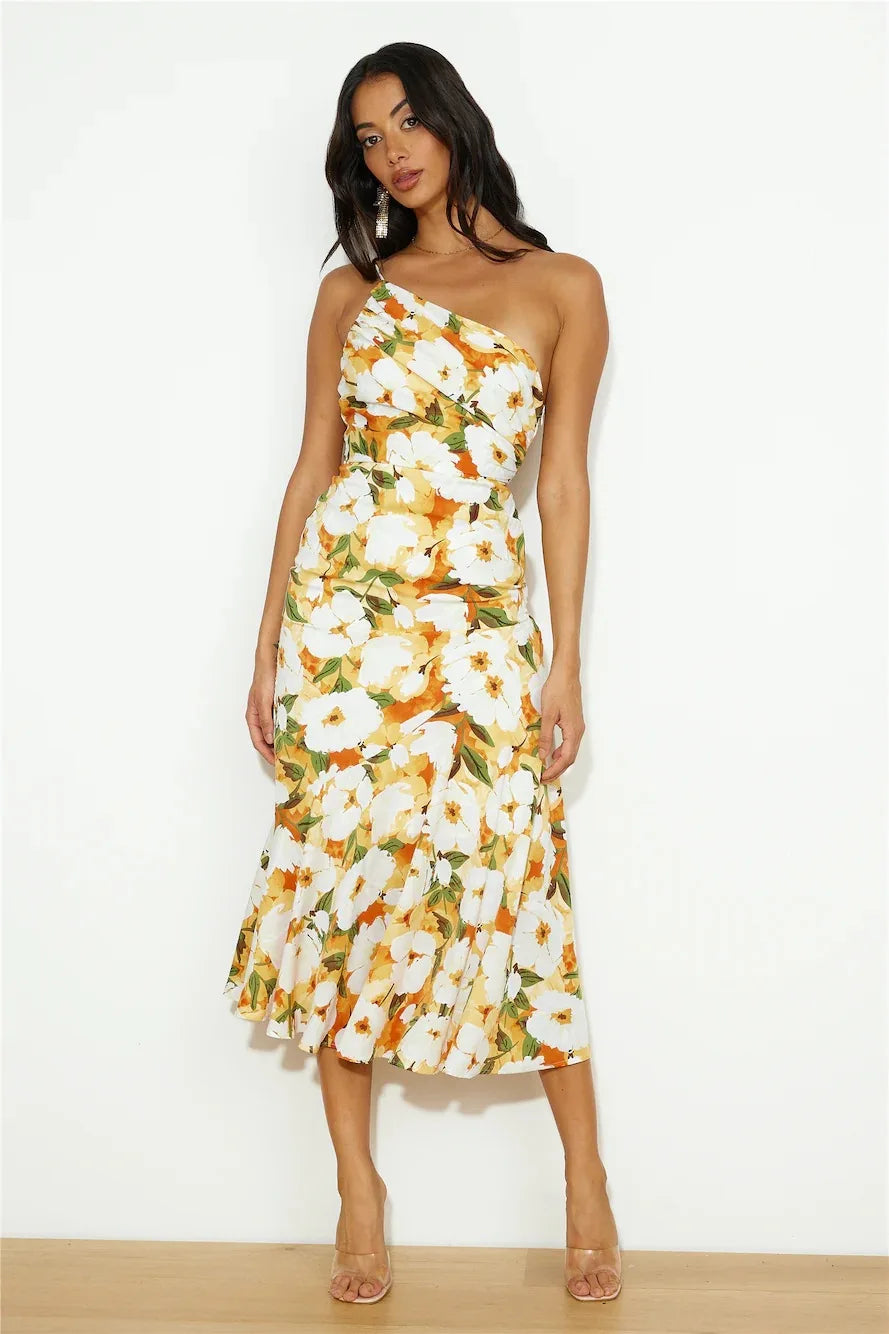 Elegantes Kleid mit Blumenmuster