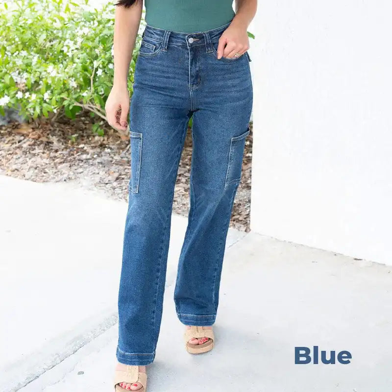 High Waist Stretch Jeans für Damen