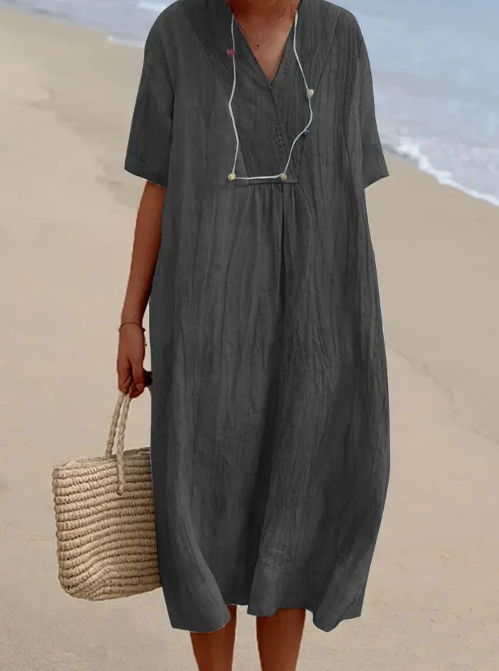 Cotton Linen Oversized Dress