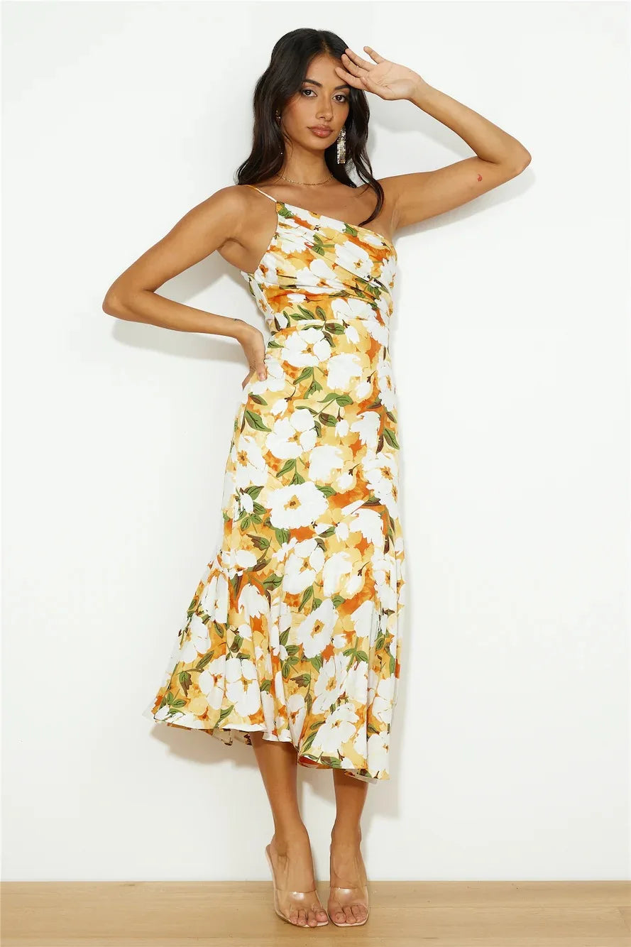 Elegantes Kleid mit Blumenmuster