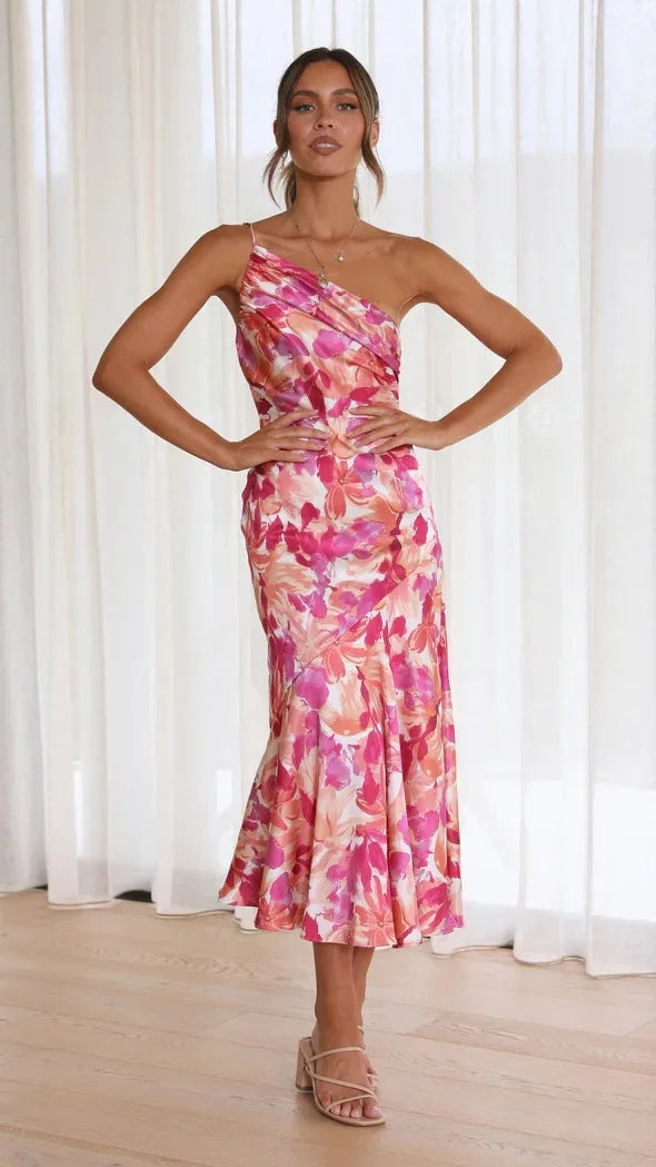 Elegantes Kleid mit Blumenmuster