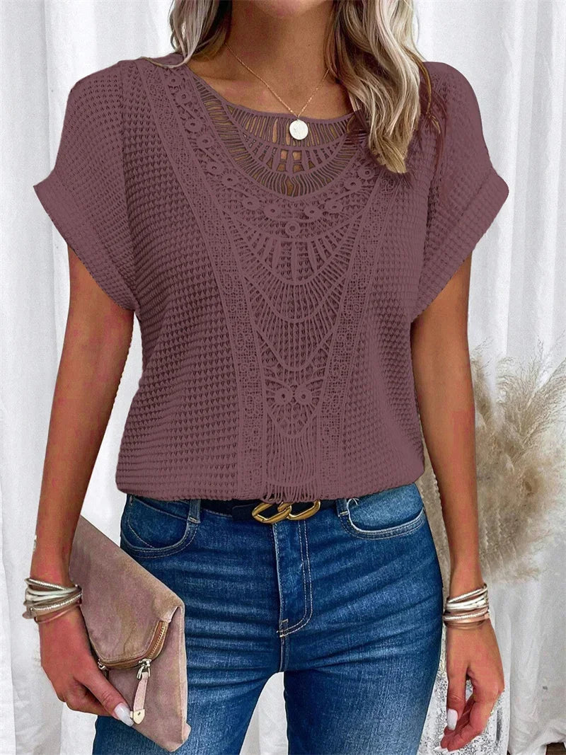 Elegante Bluse im Ibiza-Stil