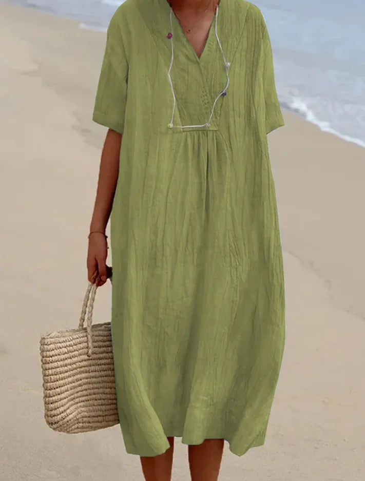 Cotton Linen Oversized Dress