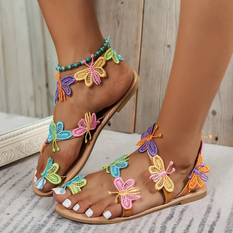 Emma - Luxuriöse Sommer-Schmetterlings-Slipper für Frauen mit unvergesslichem Komfort