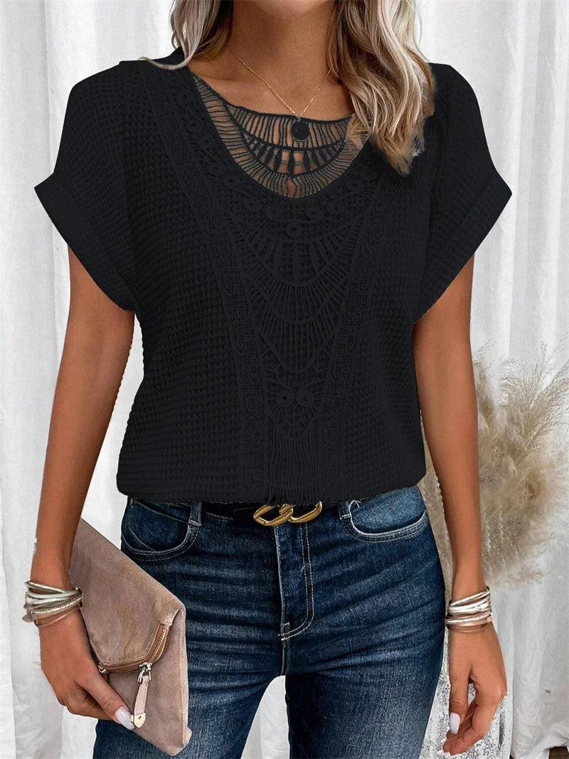 Elegante Bluse im Ibiza-Stil