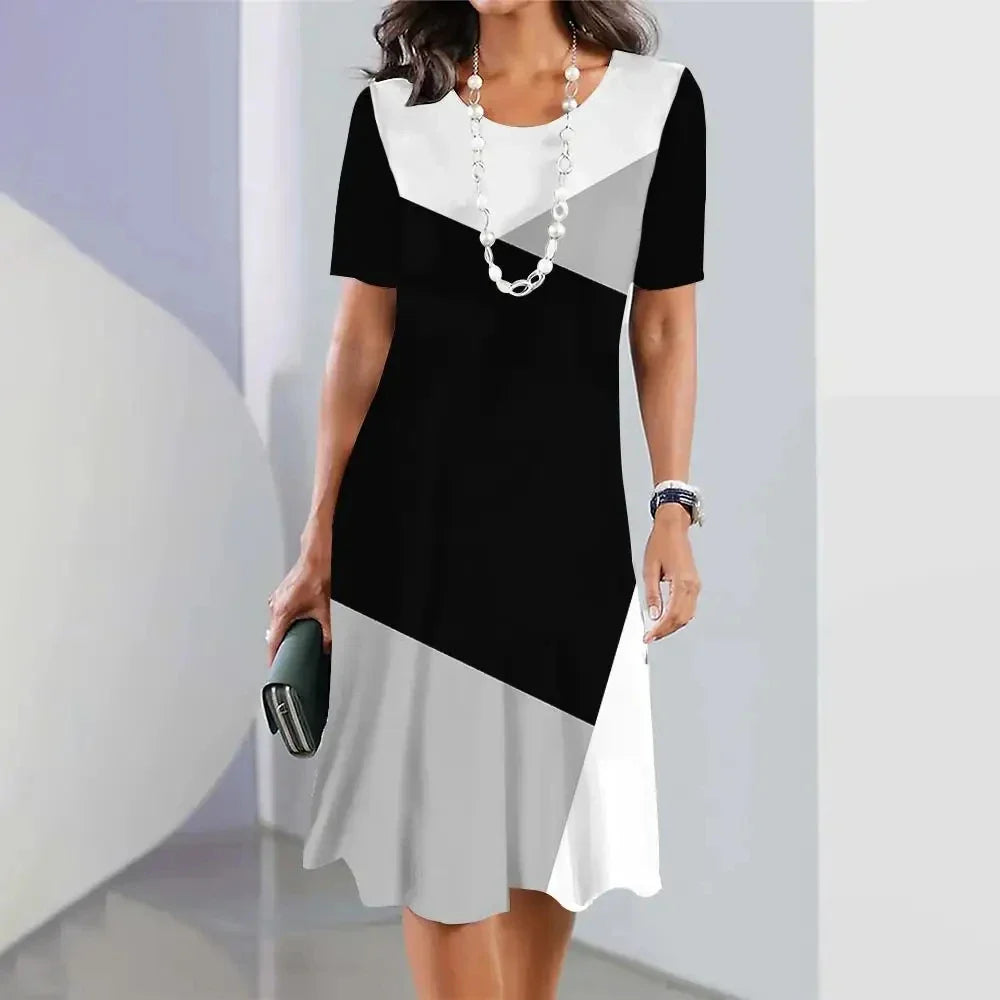 Summer Breeze Striped Midi Dress