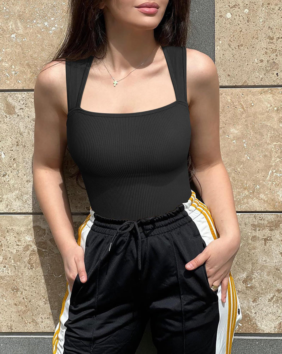 Ärmelloses Tanktop mit Bauchkontrolle