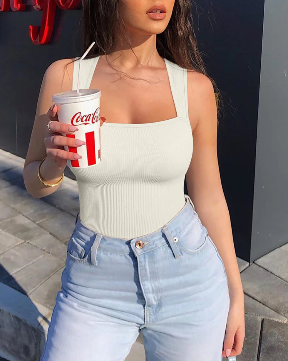 Ärmelloses Tanktop mit Bauchkontrolle