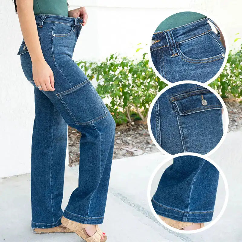 High Waist Stretch Jeans für Damen