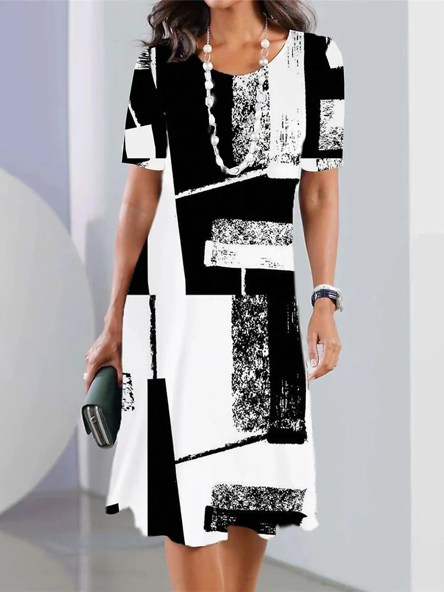 Summer Breeze Striped Midi Dress