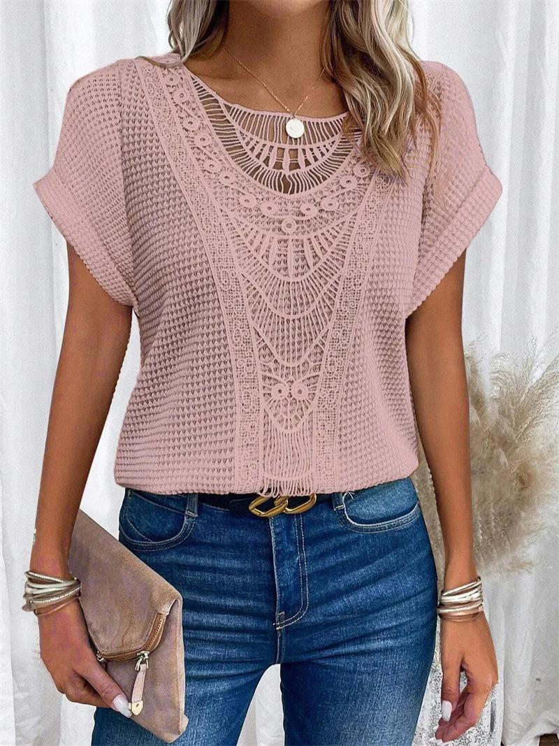 Elegante Bluse im Ibiza-Stil