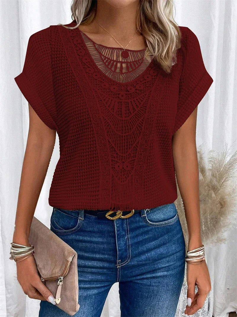 Elegante Bluse im Ibiza-Stil