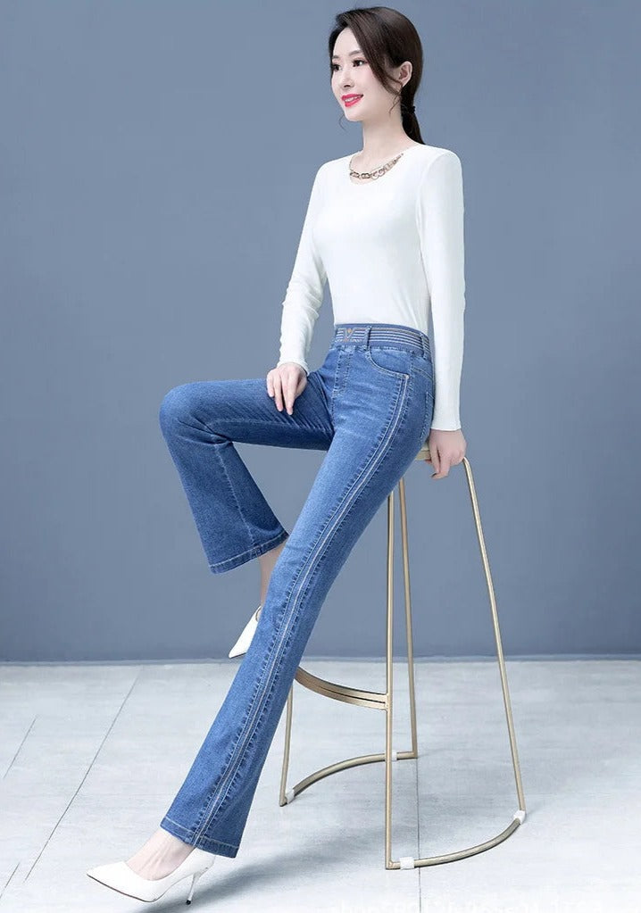 Stylische Nora Jeans mit hoher Taille für eine schmeichelhafte Passform