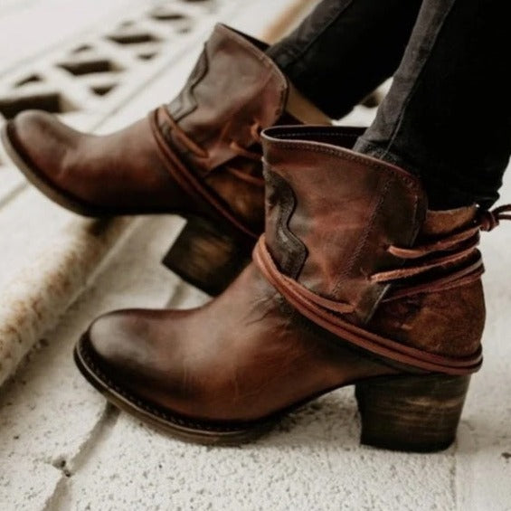 Damen Jahrgang Dirndl Schuhe | Stiefeletten