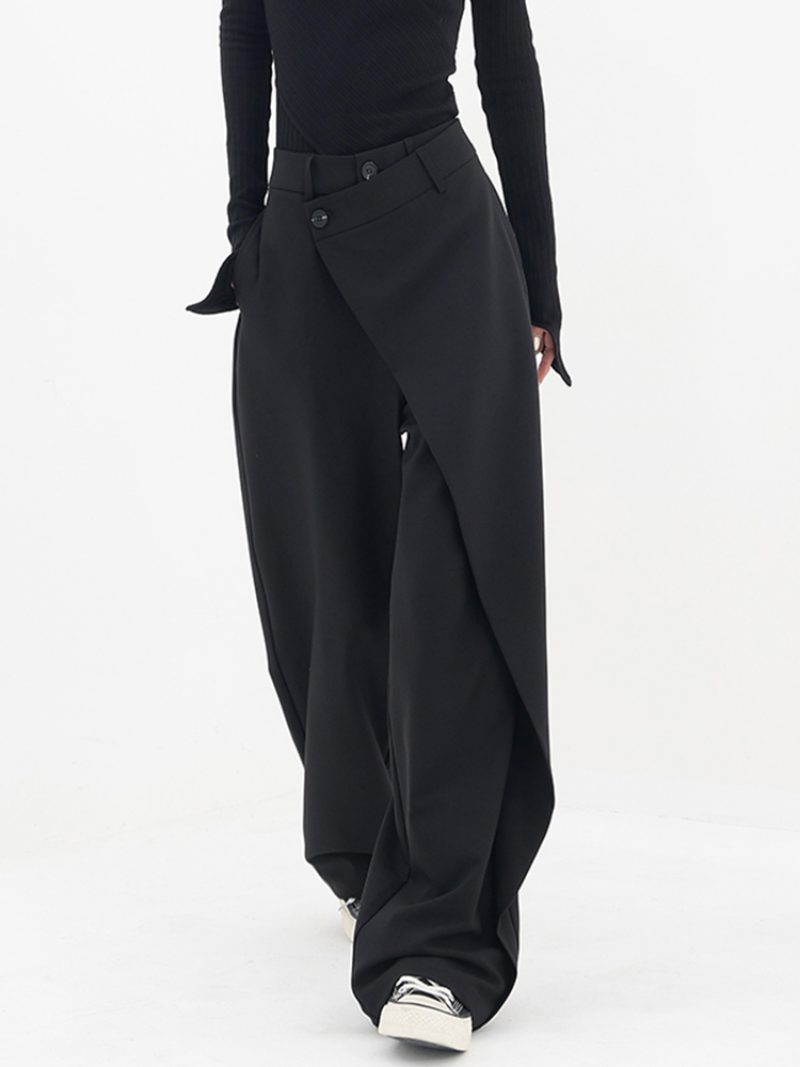 Stylish Emma - Trendige asymmetrische Baggy-Hose