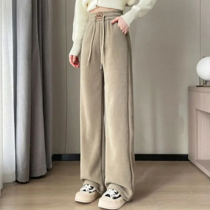 Alice - Luxuriöse Cordhose mit warmem Fleecefutter