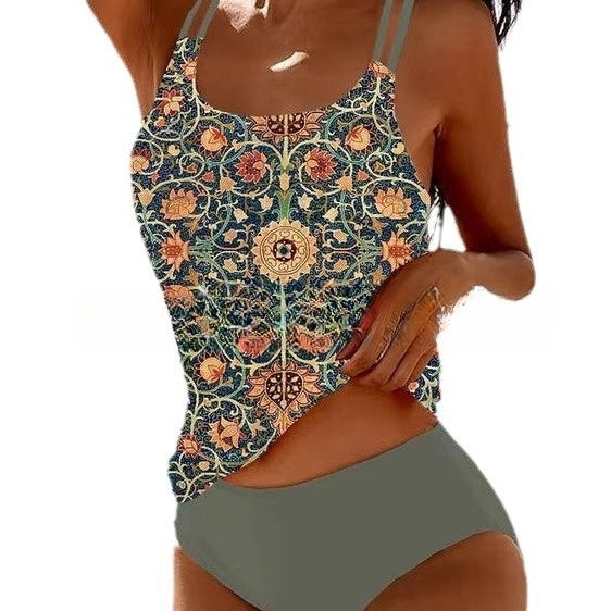 Prymrose | Stylischer bedruckter Tankini Badeanzug