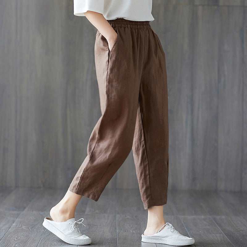 Claudia | Gekürzte Freizeithosen für Damen für Frühling und Herbst
