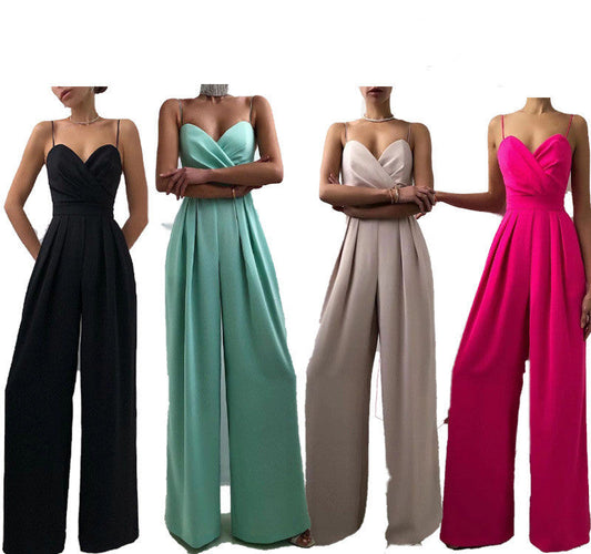 Juana | Minimalistischer Jumpsuit mit geradem Taillenschnitt