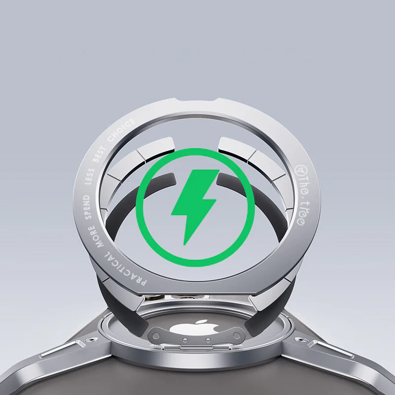 360° Rotierender Magnetischer Pivot-Ring-Ständer mit Luftpolster-Hülle