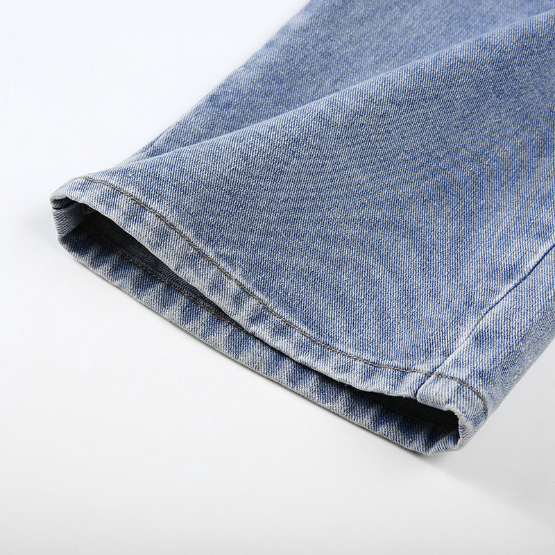 Mar | Damenmode Jeans mit geradem Bein aus Denim