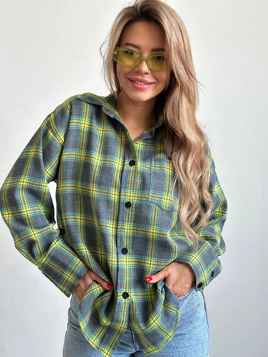 Carrie | Stilvolles kariertes Flanellhemd für einen raffinierten Look