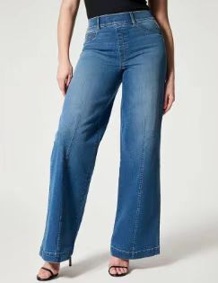 Elena | Lässige Damenjeans mit hoher Leibhöhe und weitem Bein