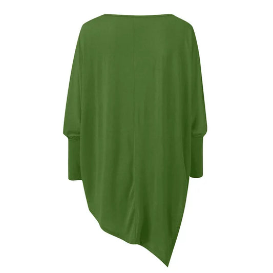 Adeline - Stylisches lässiges Herbst O-Ausschnitt Langarm Top für Frauen