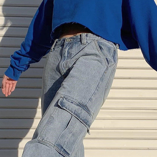 Mar | Damenmode Jeans mit geradem Bein aus Denim