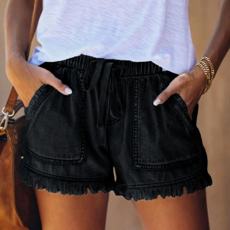 Liza - Elegante Denim-Shorts mit hoher Taille für den Sommer für Frauen